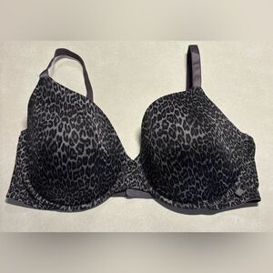 Victoria's Secret Wild Print Bra - Black and Gray